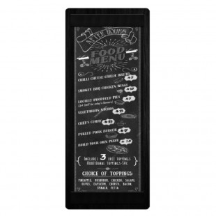 Menu Solutions WDPIX-BA 4-1/4 Inch x 11 Inch Menu Board Single Panel Wood Frame Menu Solutions WDPIX-BA 4-1/4 Inch x 11 Inch Menu Board Single Panel Wood Frame
