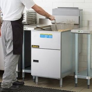 ANETS 70AS 20 Inch Tube Fired Deep Fryer Gas Floor Model 150000 BTU with Twin Baskets ANETS 70AS 20 Inch Tube Fired Deep Fryer Gas Floor Model 150000 BTU with Twin Baskets