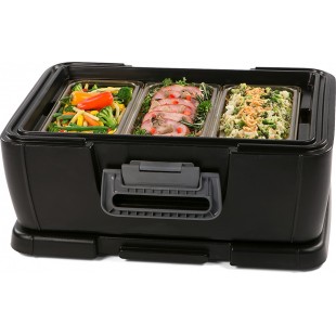 Carlisle IT16003 18 Quart Cateraide IT Top Loader with Reinforced Corners Black Polyethylene