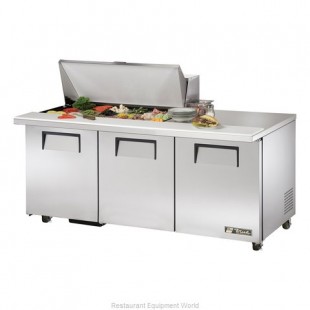 True Refrigeration TSSU-72-18M-B-ADA-HC~SPEC3 72 Inch Refrigerated Counter 3 Section