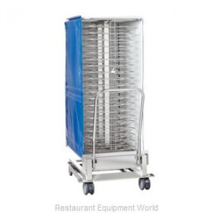 Rational 60.11.149 16 Inch Mobile Plate Rack Holds 26 Plates With Casters
