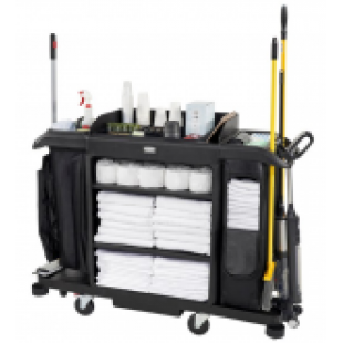 Rubbermaid 2202527 Full Size Housekeeping Cart With Accessory Bundle Rubbermaid 2202527 Full Size Housekeeping Cart With Accessory Bundle