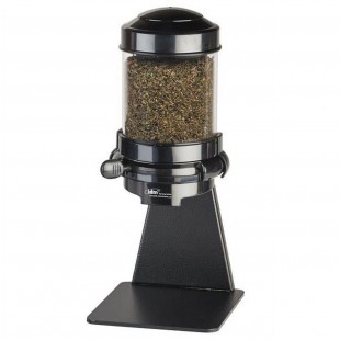 Cal Mil 3524-1-13 6-1/4 Inch Topping Dispenser with 1.5L Capacity Black Metal