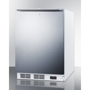 Summit ACF48WSSHHADA 24 Inch Undercounter Freezer 3.1 cu ft Built-in Stainless Steel