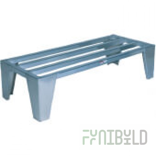 Winholt DRAL-3-1224 24 Inch Dunnage Rack Perforated One Tier Aluminum