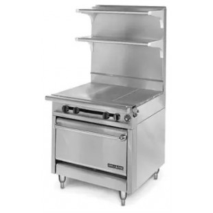 American Range HD34-3HT3-O_LP 34 Inch Gas Medallion Range with 3 Burners 135000 BTU