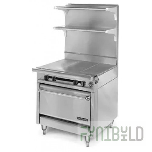 American Range HD34-3HT3-O_LP 34 Inch Gas Medallion Range with 3 Burners 135000 BTU