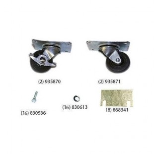 True Refrigeration 942288 3 Inch Caster Set for Movable Stationary Models