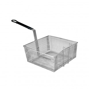Pitco P6072143 13-1/4 Inch Square Fryer Basket Long Handle Nickel Plated Steel