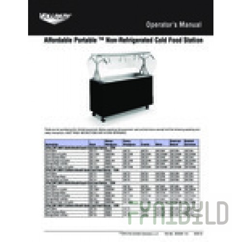 Vollrath 39716 60 Inch Non-Refrigerated Cold Food Station with Stainless Steel Top