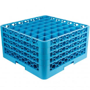 Carlisle RG49-414 19 Inch Dishwasher Glass Rack Polypropylene Blue with 4 Extenders Carlisle RG49-414 19 Inch Dishwasher Glass Rack Polypropylene Blue with 4 Extenders