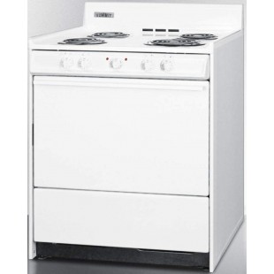 Summit WEM210 30 Inch Electric Range with 3.7 Cu Ft Oven Capacity Summit WEM210 30 Inch Electric Range with 3.7 Cu Ft Oven Capacity