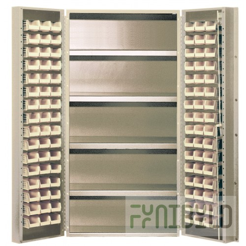 Quantum QSC-BG-36-96-4ISCL 36 Inch Heavy-Duty Storage Cabinet with 4 Shelves