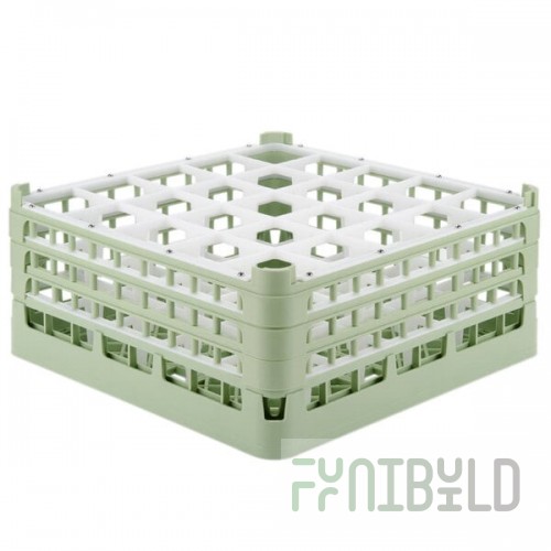 Vollrath 5277512 19-3/4 Inch Signature Compartment Rack Full Size NSF Polypropylene 25 Compartments