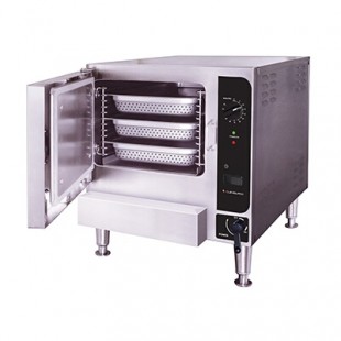 Cleveland 22CGT3.1@NATQS 22 Inch Gas Countertop Convection Steamer 32000 BTU with Automatic Drain