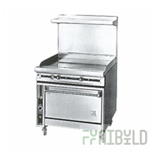 Jade Range JTRH-30G-30_LP 30 Inch Gas Range Griddle 105000 BTU with Chrome Racks