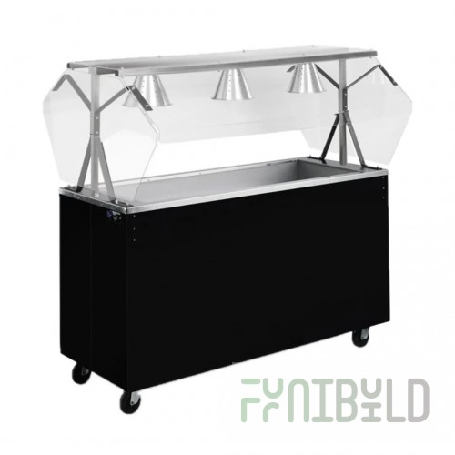 Vollrath 38738A 60 Inch Cold Food Station Non-refrigerated Stainless Steel with Storage