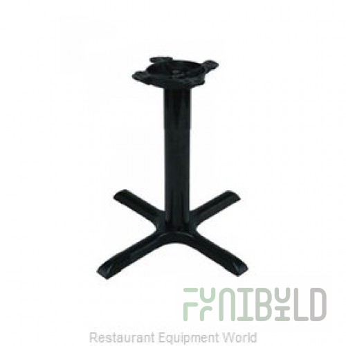 John Boos 2099B-X 24 Inch Table Base Cast Iron Oblong Support Black Finish