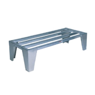 Winholt DRAL-5-1224 24 Inch Perforated Dunnage Rack Aluminum with Gusset Legs