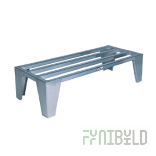 Winholt DRAL-5-1224 24 Inch Perforated Dunnage Rack Aluminum with Gusset Legs