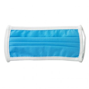 Mercer Culinary M69015LB 7-3/8 Inch Pleated Protective Face Mask Light Blue Mercer Culinary M69015LB 7-3/8 Inch Pleated Protective Face Mask Light Blue
