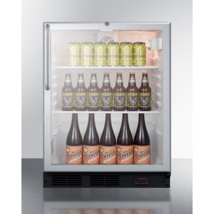 Summit SCR600BGLDTPUBCSS 23 Inch Refrigerated Beer and Wine Merchandiser Summit SCR600BGLDTPUBCSS 23 Inch Refrigerated Beer and Wine Merchandiser