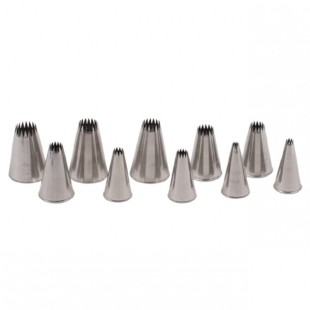 JB Prince B611 7 French Star Pastry Tube Tip Size 7 Stainless Steel