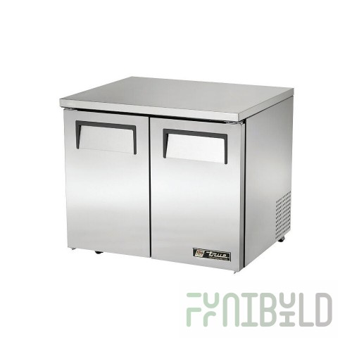 True Refrigeration TUC-36-LP-HC~SPEC3 36 Inch Stainless Steel Refrigerator 2 Section
