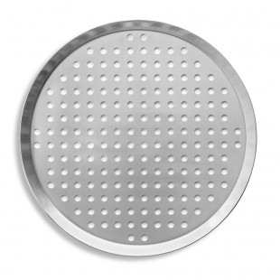 Vollrath PC15PN 15 Inch Perforated Pizza Pan Aluminum Press Cut Vollrath PC15PN 15 Inch Perforated Pizza Pan Aluminum Press Cut
