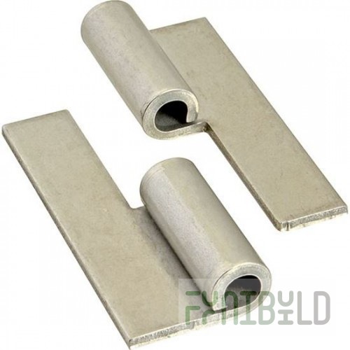 Texican Specialty TSP-134L Left Hand Loading Door Hinge with Backing Plate and Rivets Stainless Steel