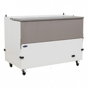Nor-Lake NLMC16SW 58 Inch All White Milk Cooler with Cold Wall Refrigeration Nor-Lake NLMC16SW 58 Inch All White Milk Cooler with Cold Wall Refrigeration