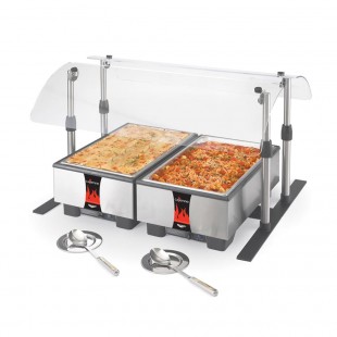 Vollrath 9870636 36 Inch Acrylic Glass For Mobile Countertop Breathguard