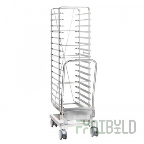 Rational 60.21.156 20 Inch Mobile Oven Rack with 15 Rails for SCC 201 Series