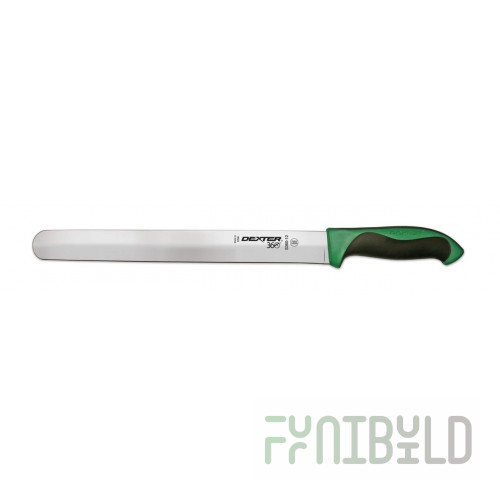 Dexter Russell S360-12G-PCP 12 Inch Blade Green Handle Stamped Knife High Carbon Steel