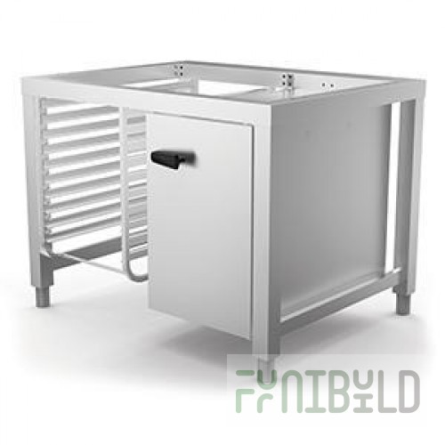 Lainox NAL071 Neutral Cabinet With Door AISI 304 Stainless Steel Fixed To NSR071 Floor Stand