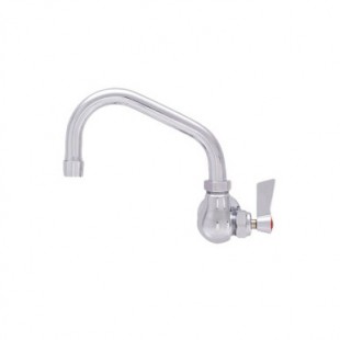 Fisher 67628 Faucet Wall Mount 8 Inch Swing Spout Lever Handle Stainless Steel