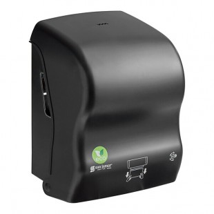 San Jamar T7400REBK 13 Inch Manual Wall Mounted Paper Towel Dispenser Black Impact Resistant San Jamar T7400REBK 13 Inch Manual Wall Mounted Paper Towel Dispenser Black Impact Resistant