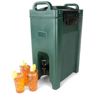 Carlisle XT500008 17 Inch Beverage Server Insulated Green Polyethylene with Sure-Latch Carlisle XT500008 17 Inch Beverage Server Insulated Green Polyethylene with Sure-Latch