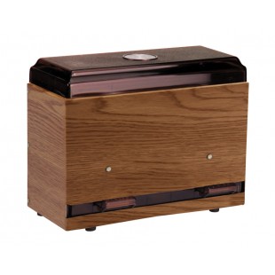 Vollrath 3825-29 4 Inch Metal Straw Dispenser Bulk Single-sided Woodgrain