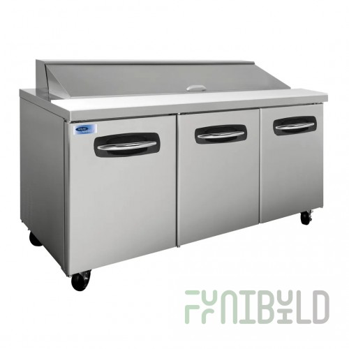 Nor-Lake NLSP72-18 72 Inch Refrigerated Counter 19.2 cu ft Sandwich Salad Prep Unit