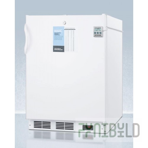 Summit FF6LWBI7PLUS2ADA 24 Inch Commercial Undercounter Refrigerator 5.5 cu ft ADA Compliant