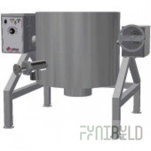 AccuTemp ALTLGB-20MV 20 Gallon Gas Tilting Kettle Mixer Stainless Steel with Electronic Ignition 63200 BTU