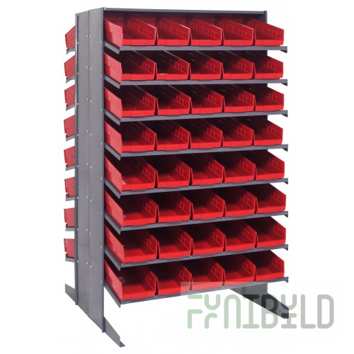 Quantum QPRD-104_RED Pick Rack Sloped Double-sided