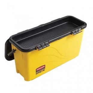 Rubbermaid 1791802 23-9/10 Inch Mop Charging Bucket Yellow Black with Top Down Design