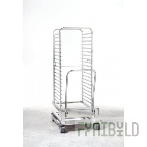 Rational 60.22.394 38 Inch Mobile Oven Rack with 15 24 Inch Pan Capacity