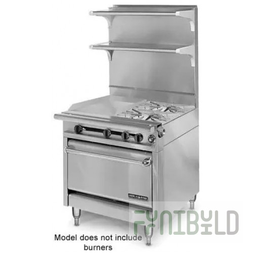 American Range HD34-17VG-1FT-M_LP 34 Inch Gas Range with 17 Inch Griddle 80,000 BTU