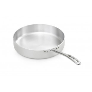 Vollrath 67135 5 Quart Aluminum Saute Pan with Riveted Handle Natural Finish Vollrath 67135 5 Quart Aluminum Saute Pan with Riveted Handle Natural Finish