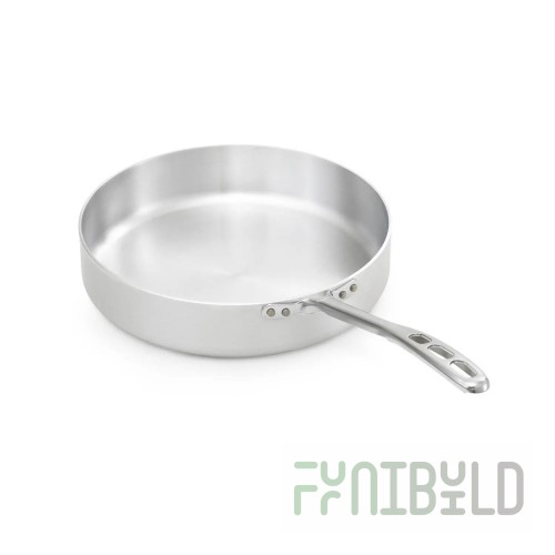 Vollrath 67135 5 Quart Aluminum Saute Pan with Riveted Handle Natural Finish