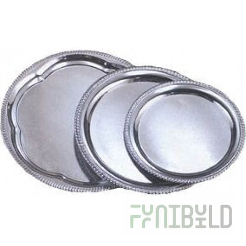 American Metalcraft STRD210 10 Inch Diameter Round Serving Tray Chrome Plated Mirror Finish