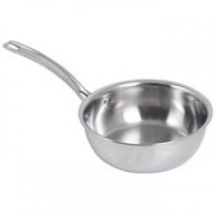 Spring USA 8166-60/18 2 Quart Sauteuse Pan Riveted Handle Aluminum Core Stainless Steel Spring USA 8166-60/18 2 Quart Sauteuse Pan Riveted Handle Aluminum Core Stainless Steel
